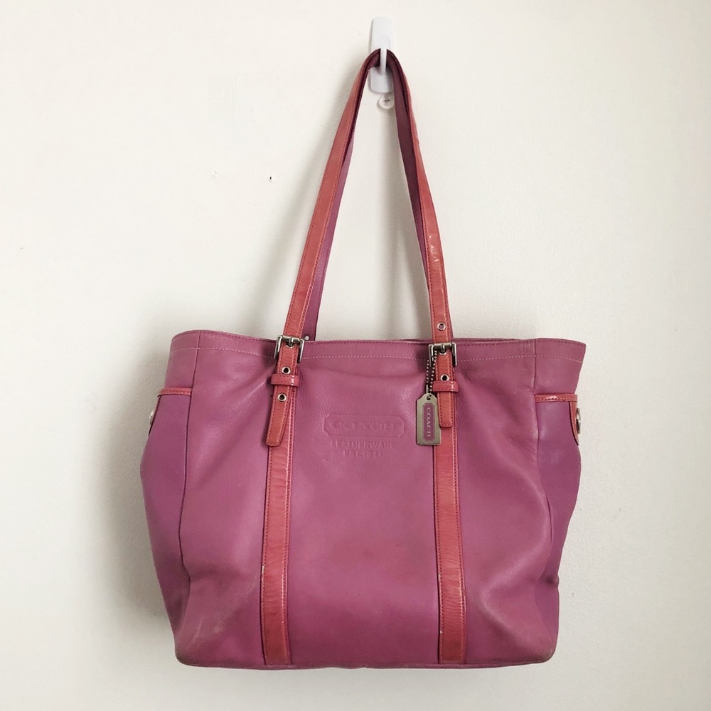 Coach Pink Gallery Large Tote
